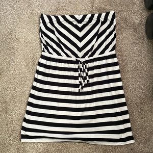 Strapless mini dress soft material